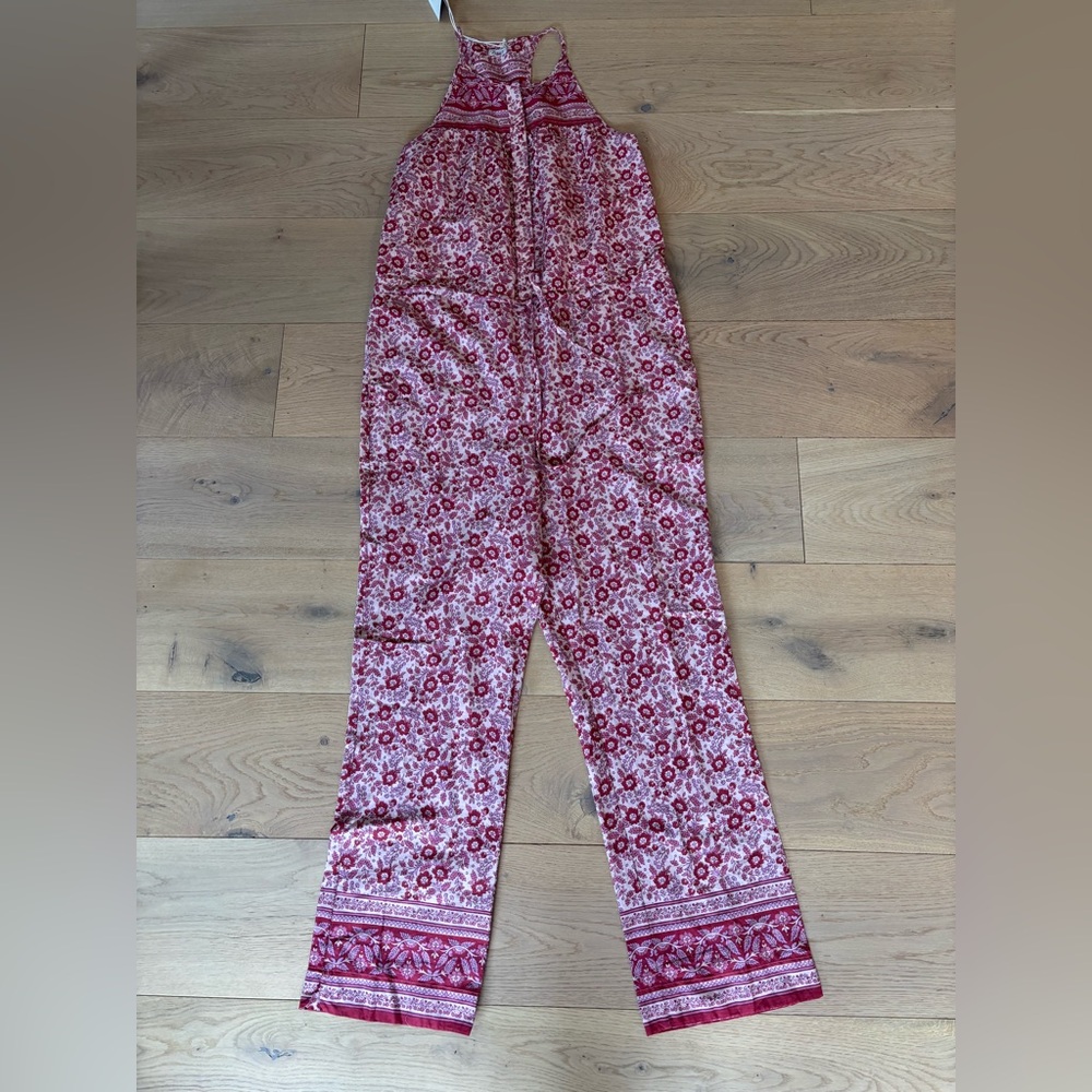 Faherty floral jumpsuit